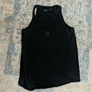 Zadig & Voltaire Skull Raw Hem Tank